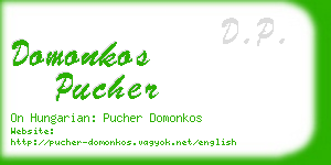 domonkos pucher business card